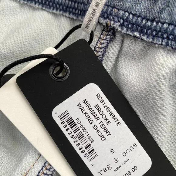 NWT Rag & Bone Miramar Cotton Walking Jean Shorts Blue Small - Picture 4 of 13